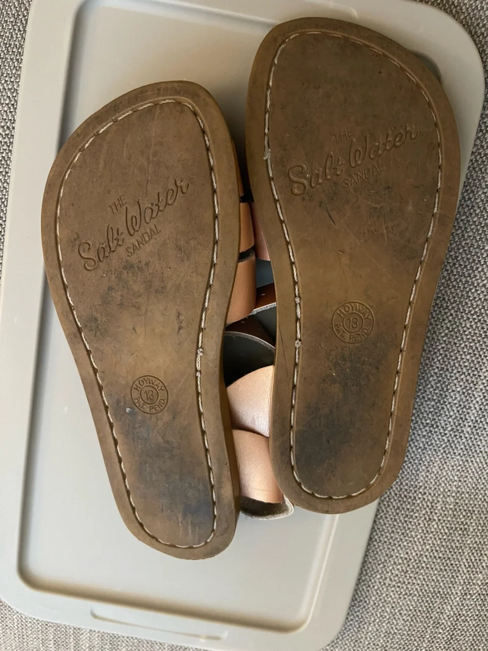 Salt Water Rose Gold Sandals with Buckle